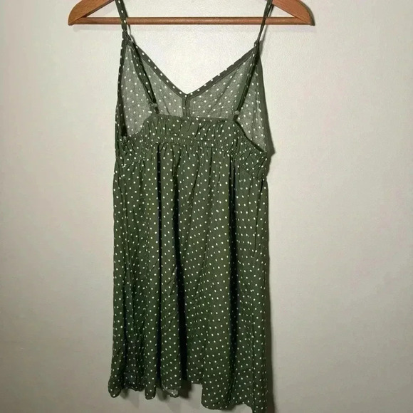 La vie  en rose green pin up babydoll style mini dress S - Picture 4 of 5